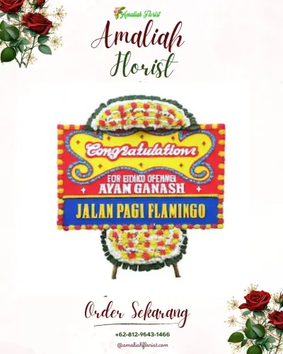 Bunga Papan Congratulation di Pranggong